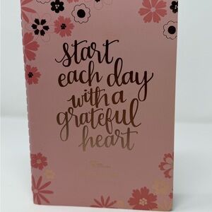 Erin Condren Pink Floral Gratitude Journal Illustrated Cover & Stickers